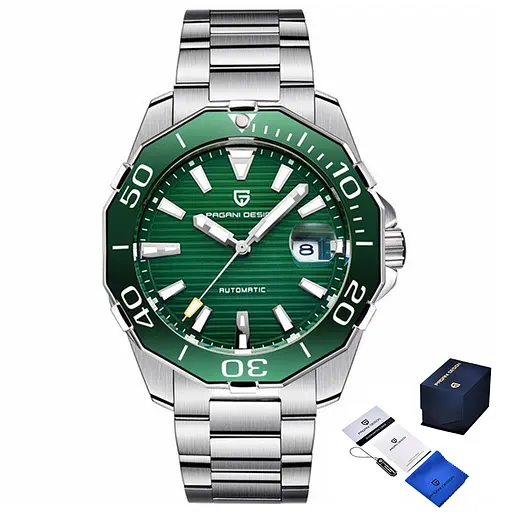 Годинник Pagani Design PD-1617 Silver-Green