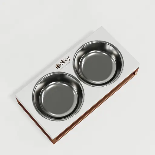 Hollky Base XS — миски на підставці для маленьких собак та котів (2 × 0,25 л) - фото 5