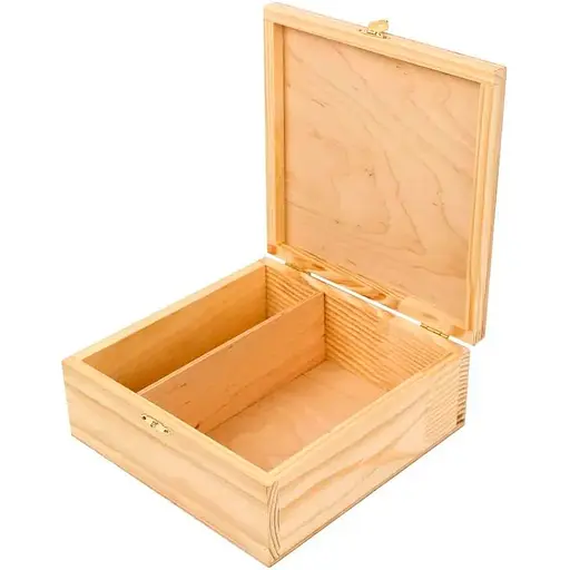 Скринька дерев'яна Rosa Talent з замком 2 секції 20х20х8 см