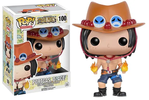 Фигурка Funko Pop One Piece Портгас. D. Эйс Ван Пис Портгас Д.Эйс 10 см ОР100