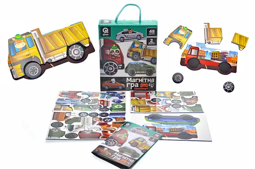 Магнитная игра Транспорт, 18x5x22.5 см, QB600-002