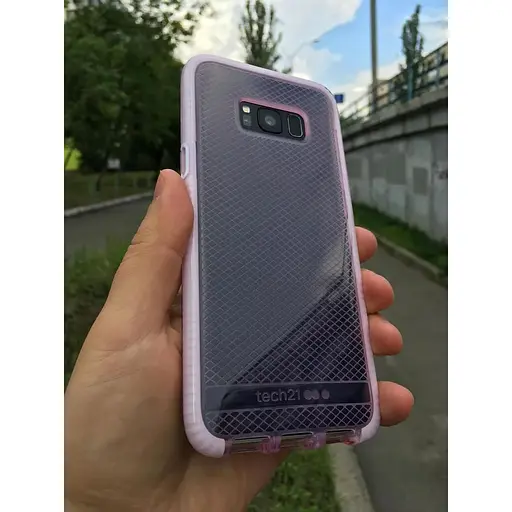 Чехол бронированный противоударный Tech21 Liquid Crystal Samsung S8+ Plus SM-G955U (6.2") Розовый - фото 2