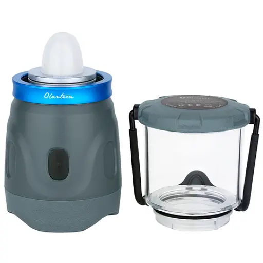 Фонарь кемпинговый Olight Olantern Grey. Две насадки в комплекте - фото 7