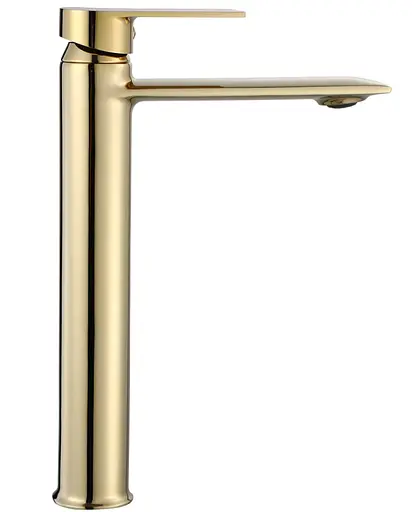 Змішувач для умивальника Rea Veneta gold високий REA-B6419 Золотий - фото 2