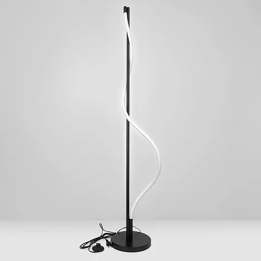 Лампа з неоном у чорному корпусі 150 см | Line F | Арт. FL003-1500B BK - фото 7