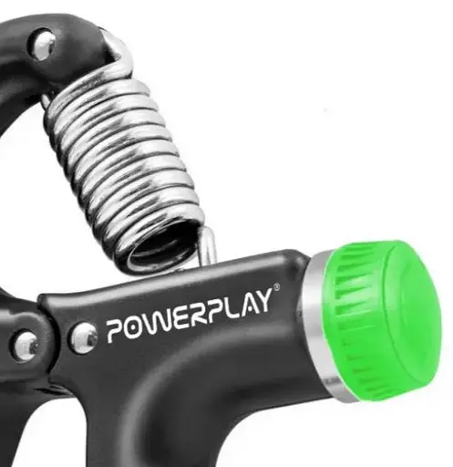 Еспандер кістьовий PowerPlay PP-4323 з регульованим навантаженням 10-40 кг Strength Grip Чорно-зелений (PP_4323_Bl/Green) - фото 4