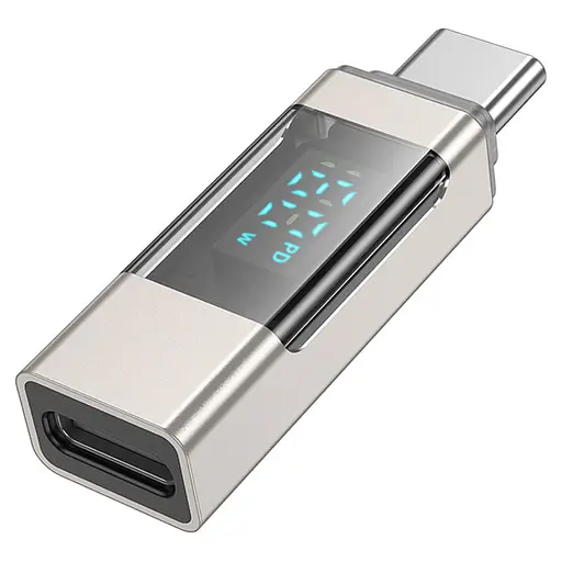 Перехідник Borofone BV25 Type-C male to Type-C female Gray - фото 2