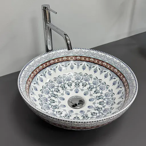 Умивальник VBI Arcile blue накладний VBI-016102, Кольоровий - фото 4