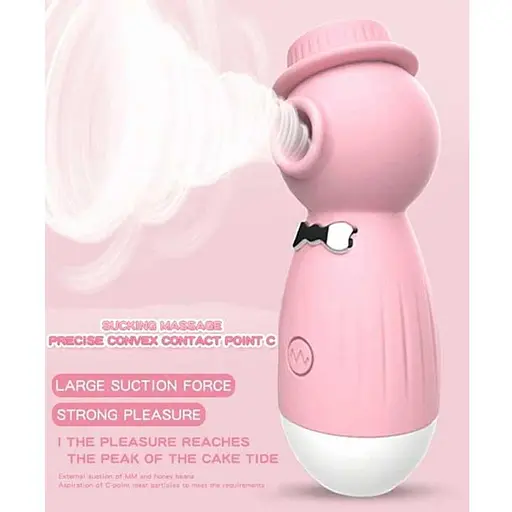 Клиторальный вакуумный вибратор в шляпе Wo-sex LiloUSB - Розовый - фото 2