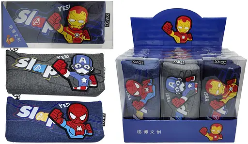 Пенал-косметичка Супергерой, PVC, Н-339 (в ассортименте) - фото 2