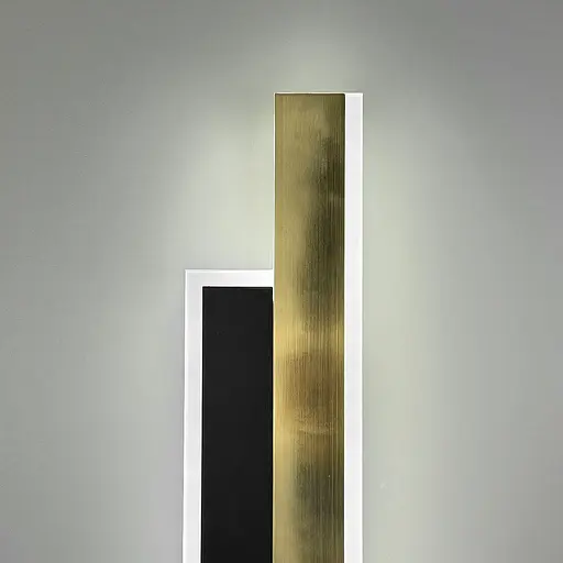 Праве бра у чорно-латунному корпусі 60 см Арт. WJ 012/2 BK+AB RIGHT Line F - фото 2