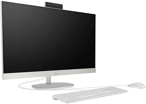 Персональный компьютер моноблок HP (Hewlett-Packard) All-in-One 27 FHD IPS AG, AMD R7-7730U, 16 ГБ, F512 ГБ, UMA, WiFi, клавиатура+мышь, DOS, белый - фото 2