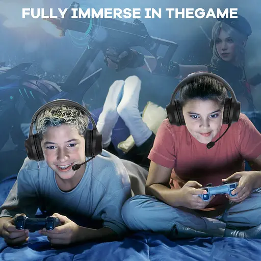 Проводная игровая гарнитура Onikuma Gaming with LED X7, USB, 3.5mm, 2.2m, black - фото 9