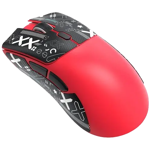 Мышь беспроводная Attack Shark R1 Tape Red - фото 1