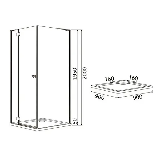 Душевая кабина Volle Benita 90x90 10-22-905L glass - фото 6