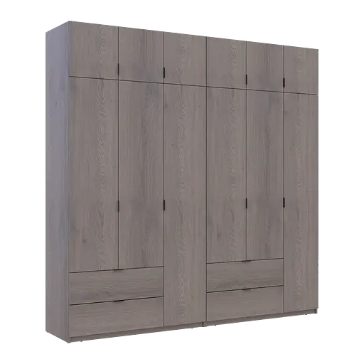 Шкаф для одежды Doros Лукас Канноло/Канноло 3+3 ДСП 240х50х240 (42005241) - фото 4