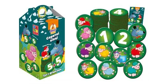 Настольная игра "Шустрые овцы. Хватай 10-ку!" VT8033-03 Vladi Toys (4820195055700) - фото 1