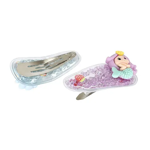 Зажим-хлопушка для волос "Принцессы" La-beauty 0109-100, 10 штук - фото 2