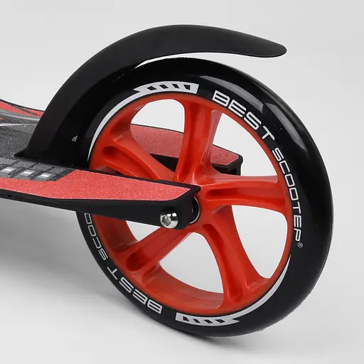 Самокат Best Scooter 89х52х90 см Чорно-червоний 000231488 - фото 4