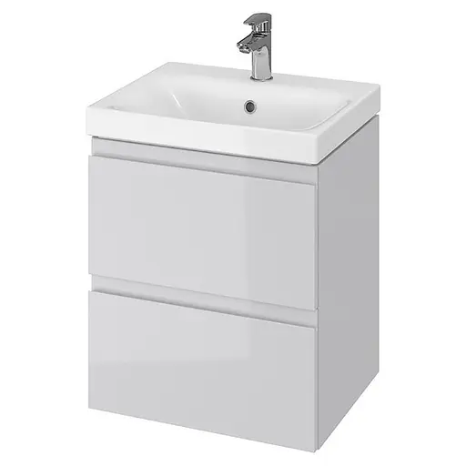 Тумба для ванной комнаты Cersanit Cet В11 с умывальником Moduo 50 см Серый UN509-049 30412 - фото 1