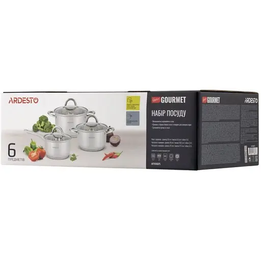 Набір каструль Ardesto Gemini Gourmet Andria (AR1906GPS) - фото 8