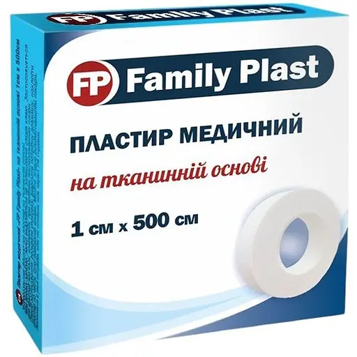 Пластырь медицинский FP Family Plast на тканевой основе 1х500 см - фото 1