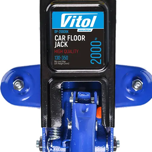 Домкрат гідравлічний підкатний Vitol 2т 135-335 мм 9 кг кейс (DP-20009K) - фото 3