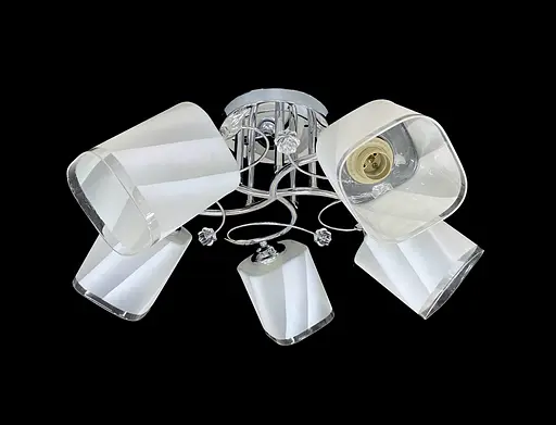 Люстра стельова на 5 плафонів 6220L/5 Хром