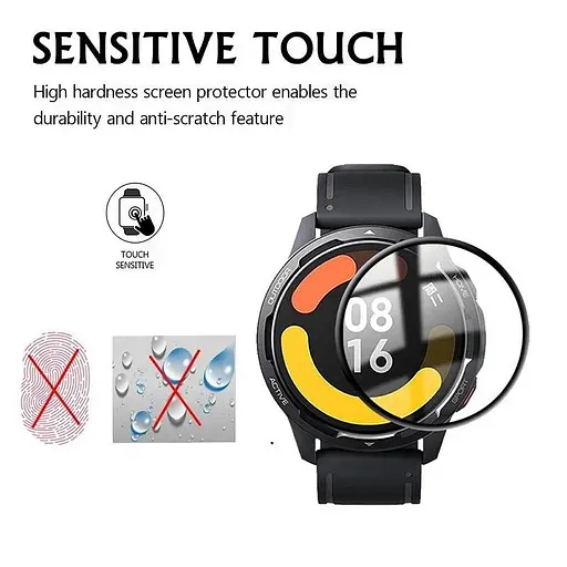 Защитная пленка VSKEY с рамкой для смарт-часов Xiaomi Watch S1 Active 1 шт. - фото 2