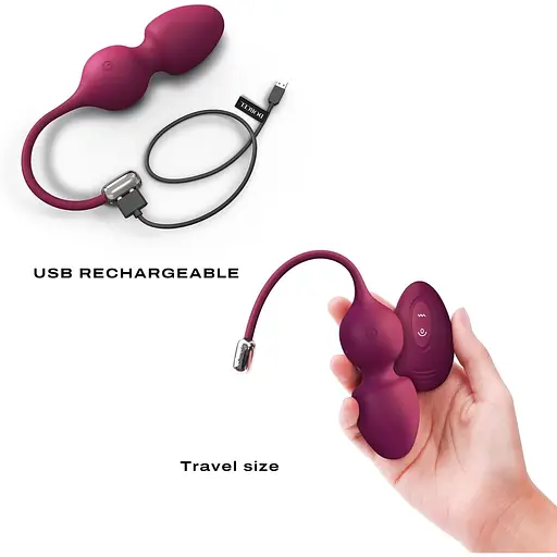 Вагінальні кульки Dorcel Love Balls Plum - фото 4