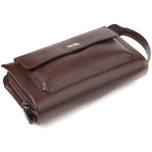 Клатч кожаный мужской Canpellini 23х14,5х5,5 см sum0022438 - фото 3