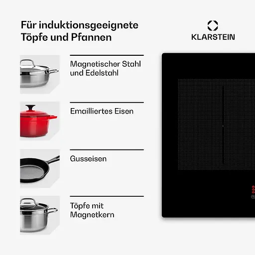 Індукційна варильна поверхня Klarstein Masterzone 90 Slim Flex (10045796) - фото 5