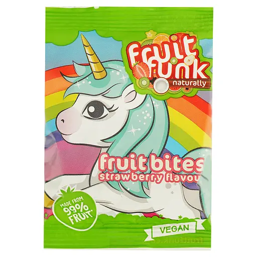 Жувальні цукерки Fruit Funk Unicorn Strawberry Flakes 16 г