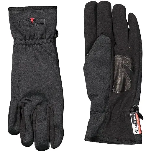 Рукавиці CMP Women's Softshell Gloves with Leather Details Black XS (1097-6521609-U901 XS)