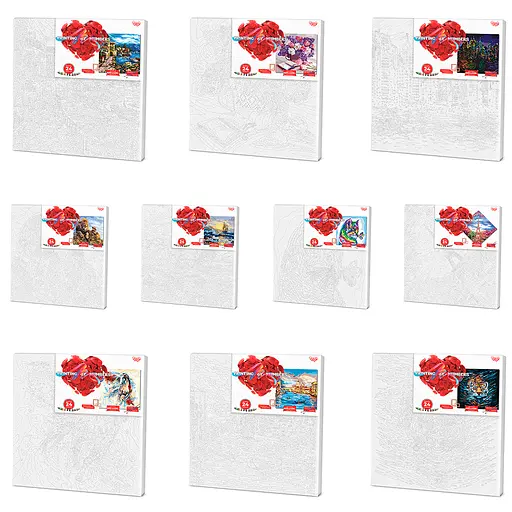 Картина по номерам 40х40 KpNe-02 Danko Toys PAINTING BY NUMBERS Вид 4 - фото 3