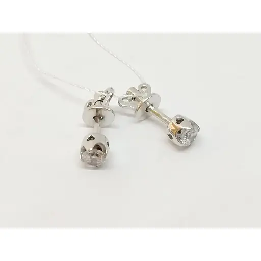 Золоті сережки-пуссети Імперія золота з фіанітами. СП1109БИ - фото 2