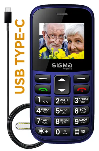 Телефон Sigma Comfort 50 CF115 Easy Blue UA UCRF - фото 3