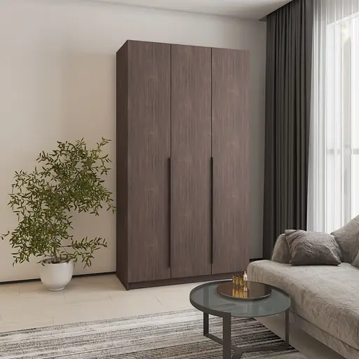 Шкаф 3-дверный MebelStar Оскар ДСП BG, стандарт 120x52x220 см Дуб ристрето (MBS-4534)