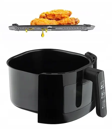 Аеро - фритюрниця без олії RAF R.5332B 1500 Вт 6 л з регулюванням температури Біла - фото 4