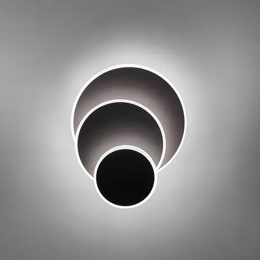 Стельовий або настінний світильник-трансформер на три кола Line.F 8663/3Y CF (круг) - фото 6