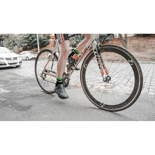 Носки DexShell Pro visibility Cycling водонепроницаемые XL 47-49 с зеленой полоской - фото 12