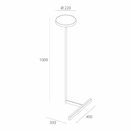 Торшер Skarlat RLL8122 24W BK 4000K - фото 2