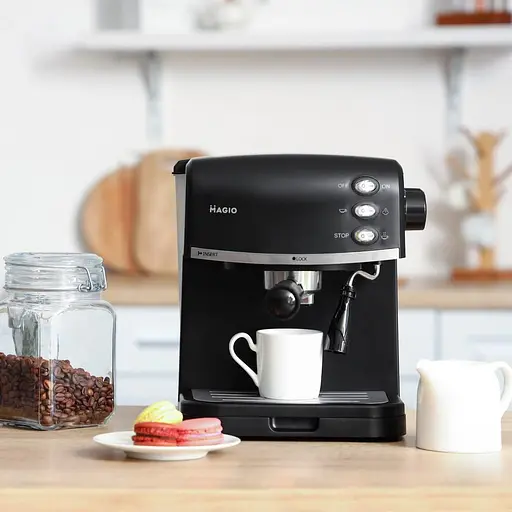 Эспрессо кофеварка Magio Mg-963 950W 15 бар с трубкой-капучинатором - фото 7