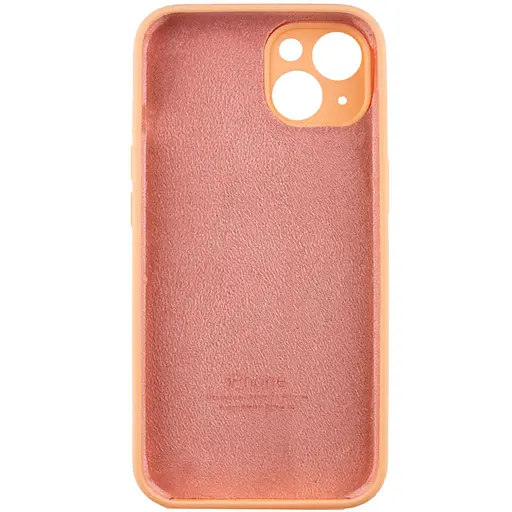 Чехол Epik Silicone Case Full Camera Protective (AA) для Apple iPhone 13 (6.1) Оранжевый/Cantaloupe - фото 4