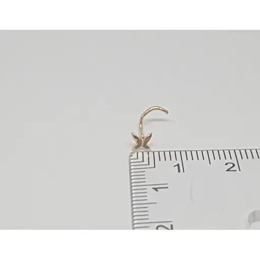 Золота сережка-пірсинг Dear в ніс Dear. 1015 - фото 5