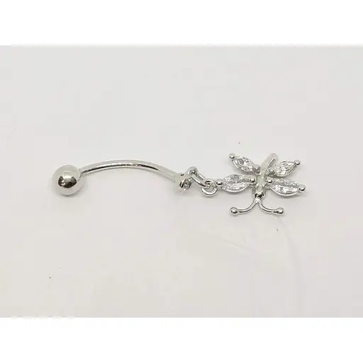 Срібна сережка для пірсингу пупка Dear. 7002.1С - фото 2