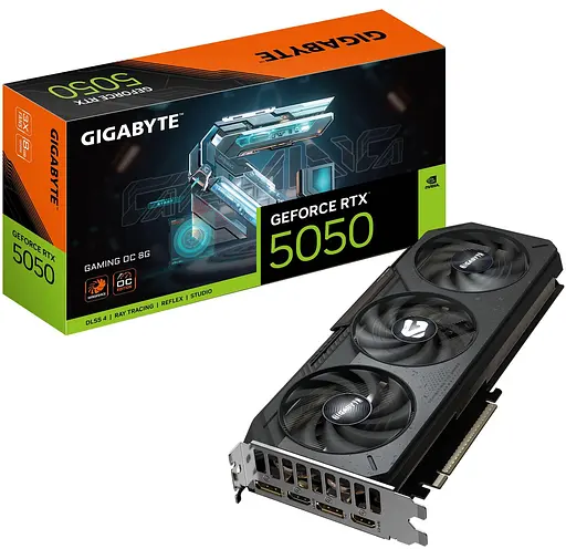 Видеокарта Gigabyte RTX 5050 8G GAMING OC (GV-N5050GAMING OC-8GD) (GDDR6, 128 bit, PCI-E v5.0 x16) - фото 10