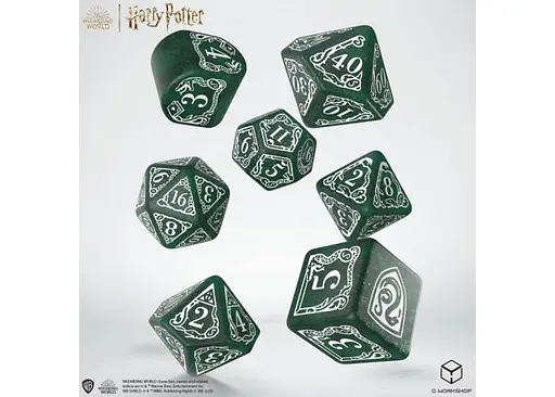 Набор кубиков Harry Potter. Slytherin Modern Dice Set - Green , 7 шт. (190142/2023/2/A) - фото 2