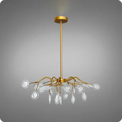 Люстра підвісна 517 Dlight на 30 ламп Золото Сатін (01961) - фото 2