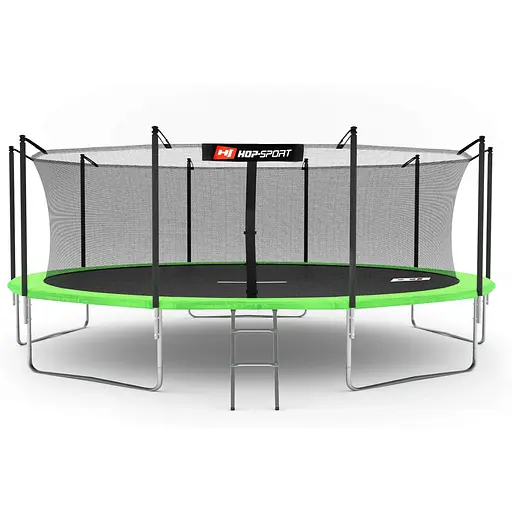 Батут Hop-Sport 16ft (488см) зелений із внутрішньою сіткою - фото 4